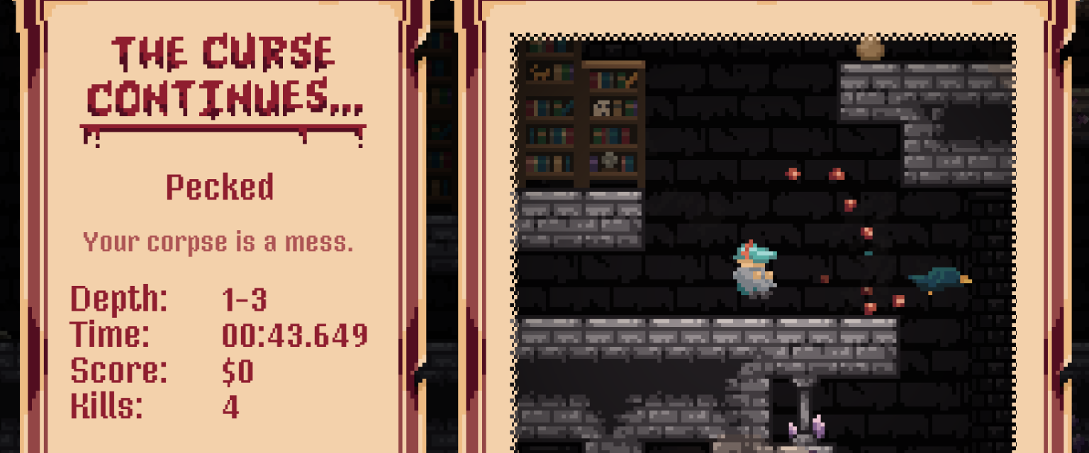 A death replay playing back in Corvian Curse